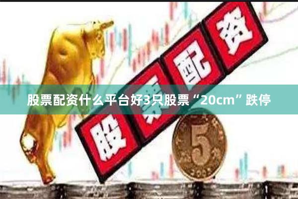 股票配资什么平台好3只股票“20cm”跌停