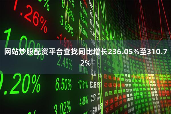 网站炒股配资平台查找同比增长236.05%至310.72%